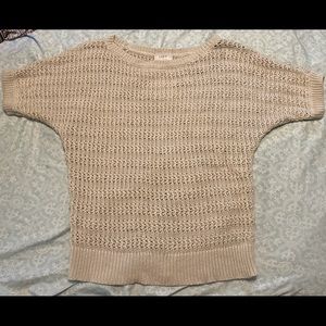 Loft oatmeal sweater top